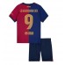 Maillot de foot Barcelona Robert Lewandowski #9 Domicile vêtements enfant 2024-25 Manches Courtes (+ pantalon court)